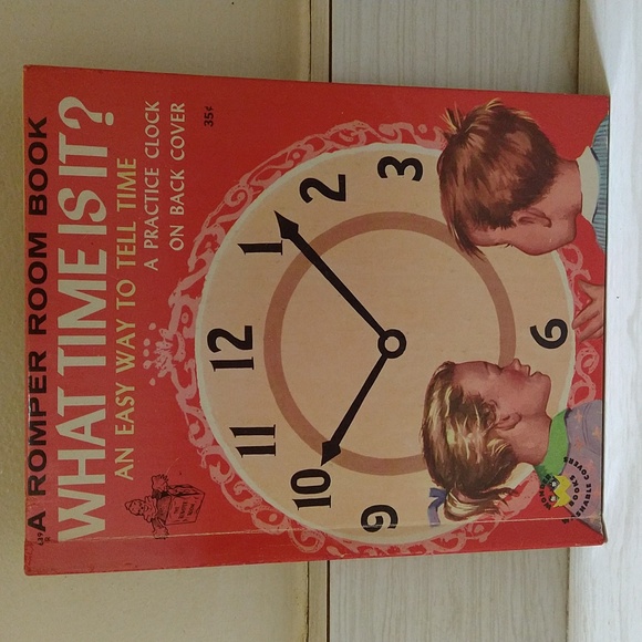 Vintage 1954 A Romper Room Book "What Time Is It?" By John Peter - Picture 1 of 4